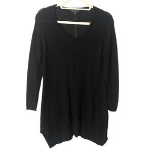 Eileen Fisher Depur Merino Wool Sweater Women's size S Black Long Sleeve